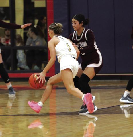 #1 Olivia Sebastain takes the lane for 2 points in the Regional finals game