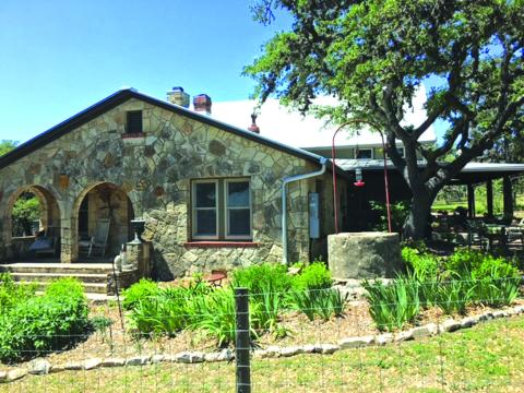 This 1942 farmhouse, belonging to Betsy and Steve Scheffe of Blanco, has a Pennsylvania barn from the 1850’s attached to the back.