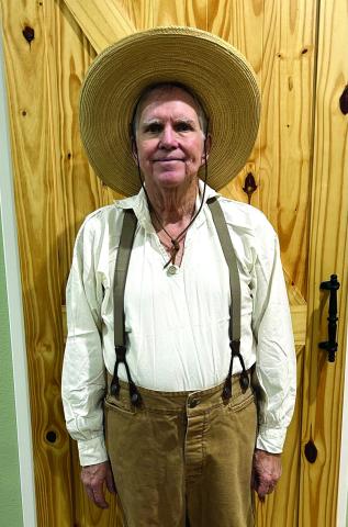 Come Celebrate Texas Independence Day on March 7th with Scott Dunbar, KSJ, who is a Texas Revolution reenactor at the San Saba County Historical Museum in Mill Pond Park. His program about his 3rd great-grandfather will begin about 4:15 in the museum. Later in the evening, he will be part of Texas Dare-Devil Cannon crew. Photo courtesy of O. Scott Dunbar