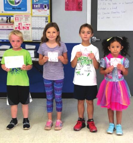 Principal's Award recipients for the week are Eddie Forehand, Maegan Kuykendall, Knox Williams, and Alexandra Rocha.