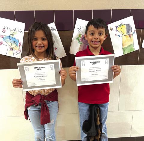 First Graders, Avalen Martinez and Michael Rocha