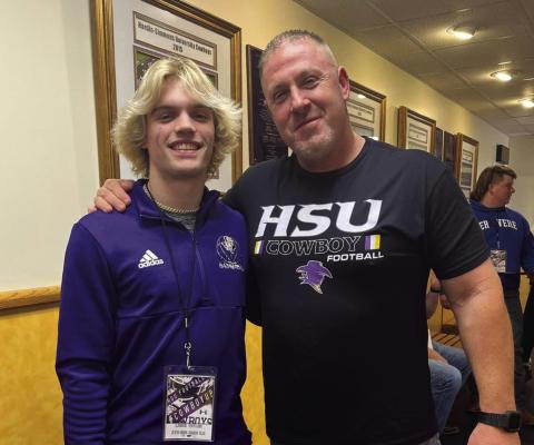 Congratulations Lance Taylor on committing to play football at Hardin Simmons University in Abilene, Texas. The college is a member of the NCAA (Division 3) and competes in the American Southwest Conference. Proud of you Lance! Courtesy of San Saba All Sports Booster Page - Facebook page