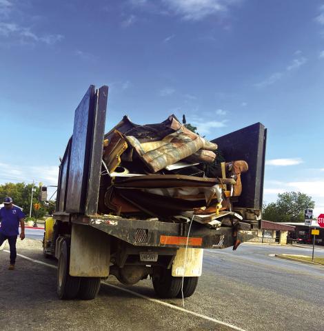 This is a sample of what resident leave on the curbside, and the city employees pick up. Courtesy of Sarah Saldivar