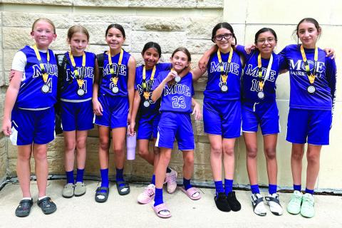 MOE 5/6 – Pictured left to right: Lilly Gilliam, Emma Kate Kuehl, Evelyn Macedo, Abigail Davila, Stella Smith, Kennedy Lopez, Aliah Davila, and Victoria Davis