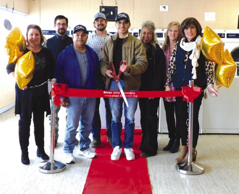 The San Saba County Chamber of Commerce welcomed their newest member River City Laundry/Hawaiian Shaved Ice and more with a ribbon cutting on Thursday, February 16th. River City Laundry/Hawaiian Shaved Ice and more is located at 1505 W. Wallace Street in San Saba. Pictured above are Mae Gonzalez, Bill Baker, Javier Baez, Devon Hoyt, Javier Baez, Jr, Belle Sealy, Cissy Williams, and Dora Miller.