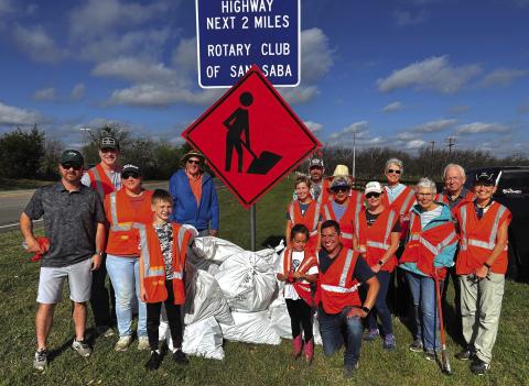 Rotary Club members participate in City-Wide Cleanup