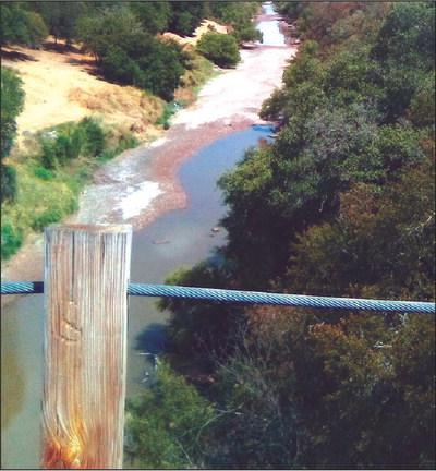 Regency Bridge not only has a lot of history, it also has a lot of fond memories for many people. Hugo and Carolyn Preece love crossing over that bridge. Last week, they went for a drive and drove across the bridge reminiscing. This picture was taken during that drive. The Colorado River looks very different now than in their memories over the years. Courtesy of Hugo and Carolyn Preece