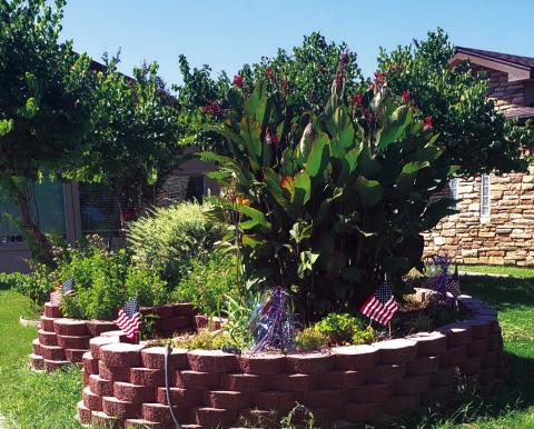 The Keyhole Garden at the San Saba Rehabilitation Center is maintained by the San Saba Garden Club.