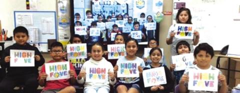 4th grade 1st row: Christopher Gil-Vega, Lizbeth Perez, Isabella Cuevas, Sophia Hernández, Daniel Martinez; 2nd row: Dante Aragon, Samuel Maldonado, Lizbeth Zuñiga, Rodrigo Crisanto, Yareli Vega Photo taken by Mrs. Dickerson