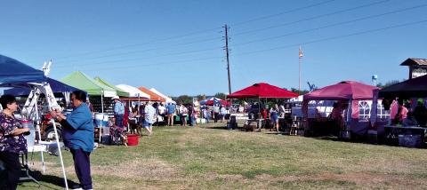Seen here are just a small portion of the booths set up at the 2025 Richland Springs Trade Days on April 12, 2025. Photo by Carolyn Preece