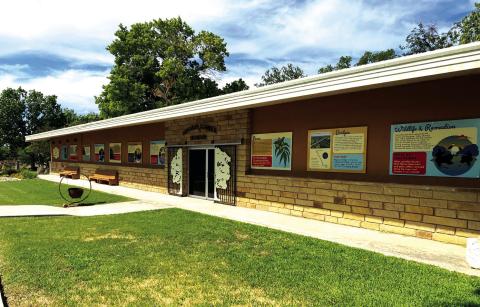 New display at the museum is on the front of the building to be enjoyed at anytime Photo courtesy of Aileen Roberts