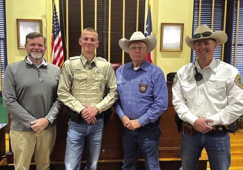 Judge Jody Fauley, Deputy Quarles, Sheriff Jenkins, Chief Deputy Daly