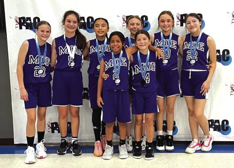Front row (l-r): Jazmin Reyes and Kinlei Vogel. Back row (l-r): Libby Sanderson, Greenley Jo Moore, Carla Jimenez, Allie Sebastain, Cameryn Brockman, and Khloe Martinez.
