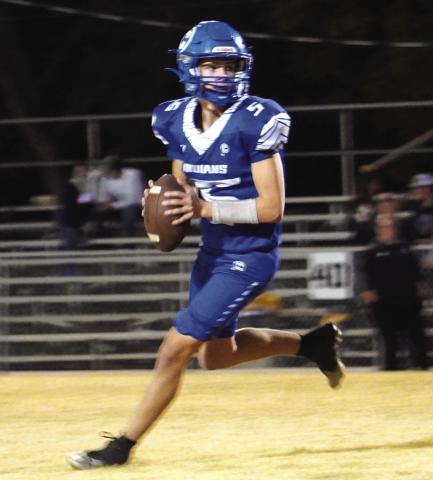 Cherokee Jaxon White looking downfield