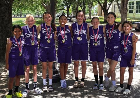 Pictured left to right are Jazmin Reyes, Ruby McBee, Cameryn Brockman, Carla Jimenez, Greenley Jo Moore, Libby Sanderson, Khloe Martinez, and Kinlei Vogel. Courtesy of Oscar Zepeda