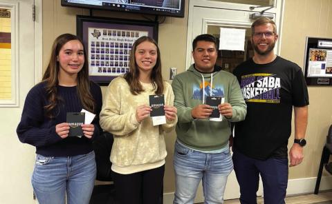 To be eligible for the drawing, students had to have less than three absences (including tardies). SSHS Principal, along with Sterling Proffitt, drew these three students’ names. They each received a $25 Amazon gift card. Congrats to Zylie Hunt, Sheridan Haynes, and Jancsi Cuevas!