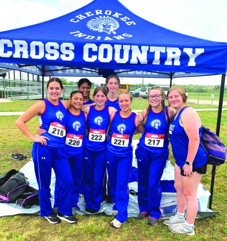 Third place team: Payton Hanley, Lauren Roberson, Miracle Irvin, Tilar Turman, Emma Bishop, Maycie Shanklin, Payton Duggan, and Laci Wagner 