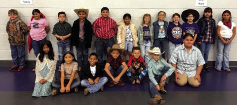 San Saba Elementary Third Grade Students L-R: Front Row: Jocelyn Martinez, *Maritza Mendoza, *Yahir Olvera Guerrero, *Michael Rocha, Asher Smith, Ethan Smith, and *Romeo Vasquez. Back Row: *Dillinger Alcorn, *Zaylin Botello, Hector Bustamante, *Angel Correa, Alexander Crisanto, *Lucia Cuevas, *Abigail Fuller, *Elizabeth Gonzalez, Aspen Hoyt, *Athena Lara-Baez, Sofia Licea, and *Avalen Martinez