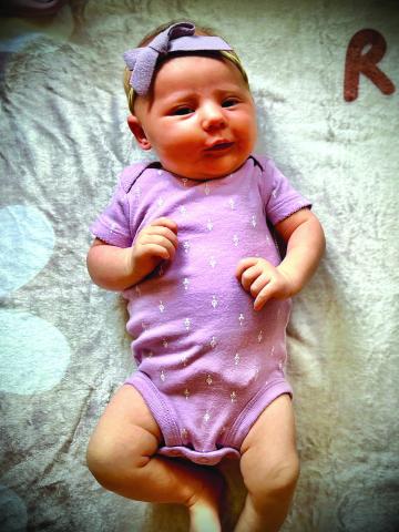 Michael and Jeri Ann (Dyer) Allen announce the arrival of their beautiful baby girl, Raelynn Rocki Allen, born Tuesday, July 9th, 2024 in Lubbock, Texas, at the Covenant Women's and Children's Hospital. Raelynn arrived at 1:36 a.m., weighed 7 lbs. 3 oz. and measured 19.5 inches long. She was welcomed home by her big brother, Rustin (2 1/2 yrs.) Proud grandparents are Mark and Jackie Dyer, Keith and Jane Lane, and Randy Allen, as well great-grandmother, Betty Allen.