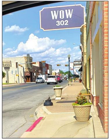 Sometime Sunday a light pole was damaged on business 190 by someone pulling an RV driving through town. The sign above it describes it well WOW. Photo submitted by Chino. Z