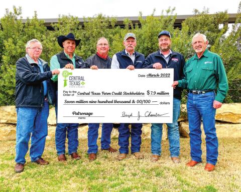 Central Texas Farm Credit returns $7.9 million to customers