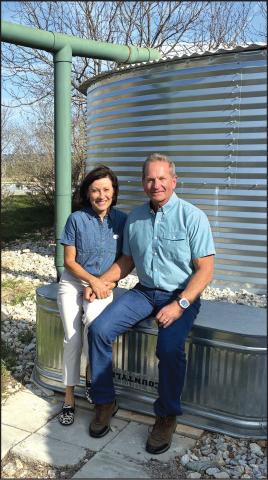 Larry and Catherine Hanrahan hosted the San Saba Garden Club at their ranch home Courtesy of Debbie Shahan