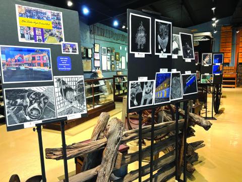 Come by the museum between 1:30 & 4:00 this weekend and all through April to see the beautiful artwork of the 8th through 12th SSHS students on display.