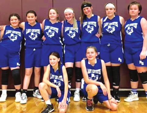 Richland Springs Junior High Lady Coyotes also named District Champs!