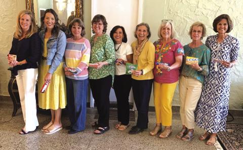 Pierian officers for 2024-2025 (L-R) Cissy Williams - President, Audrey Smith - First Vice-President, Jacqueline Carlson - Second Vice-President, Marsha Smart - Corresponding Secretary, Catherine Hanrahan - Treasurer, Karen Gill - Parliamentarian, Celia Bell - Historian/Librarian, Donna Baxter Reporter, and Martha Leigh Whitten - Nominating Committee Chair. (Not pictured Marjean Alexander - Recording Secretary) Photo courtesy of Celia Bell
