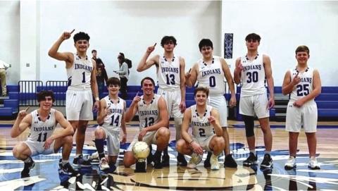 Standing: Joel Valdez, Caleob Houston, Robert Bench, Isaiah Goff, and Tatum Shanklin Kneeling: Gunner Baugh, Case Koerner, Joey Bond, and Trent Conner Photo submitted by Kari Owen