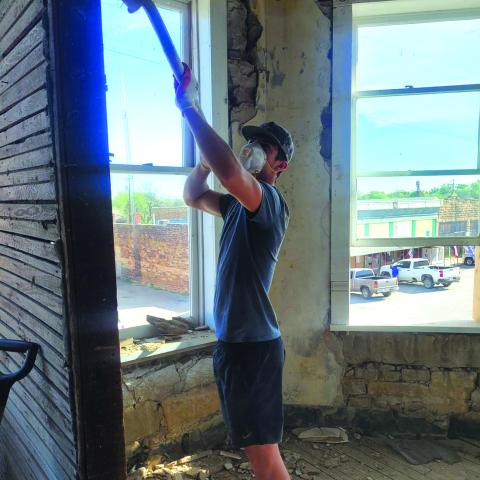 Brice at work day