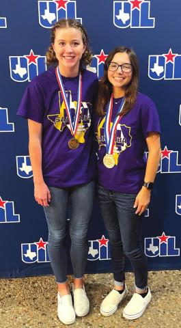 Mia Kilman takes the Silver medal in Copy Editing at the State UIL Academic Meet