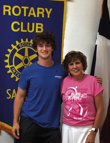 Jefferson Stencil and Rotarian Dora Miller