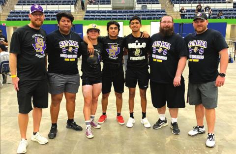 San Saba Boys Varsity Powerlifting competes at State with awesome results
