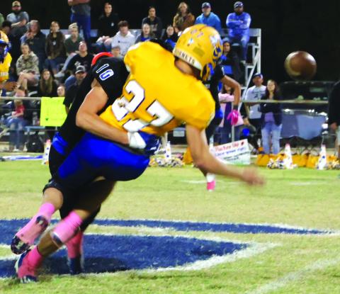 “Gotcha!” Jayden Sutherland, #10 (Senior): 1 Catch for 37 yds. - 1 TD; 2/5 PAT Attempts; 2.5 Tackles - 3 Defensive Pass Break-Ups