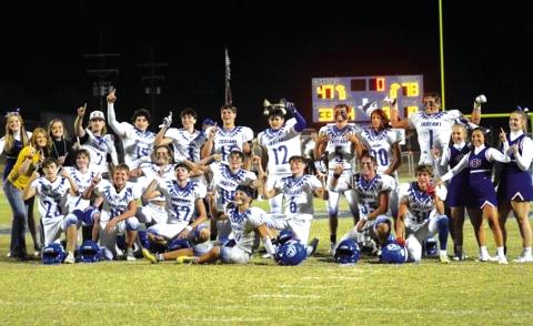 Cherokee Indians after their victory against Richland Springs Photos by Rita Boultinghouse