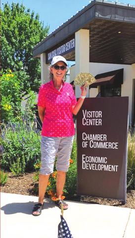 Susan Markle received $100 in Go Nuts Chamber Bucks on Friday, July 1st from the San Saba County Chamber of Commerce. She was the lucky winner of the June giveaway. Look for more contests coming soon!