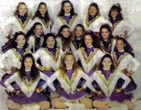 2004-2005 SAN SABA HIGH SCHOOL DILLOETTES: Kimi Smith - 1st Lt., Megan Smith - Captain, Amy Whitney - 2nd Lt., Spencer Stewart, Anica Cisneroz, Madison Miles, Yesenia Saldivar, Courtney Hair, Tabitha Berryhill, Leslie Haug, Laramie Robbins, Courtney Cummins, Tara Owens, Kali Lord, Erica Hoyt, Delana Cisneroz.