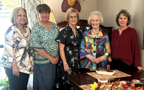 Hostesses - Sandy Smith, Laina Murray, Donna Baxter, Gail Bruner and Jacquelyn Carlson