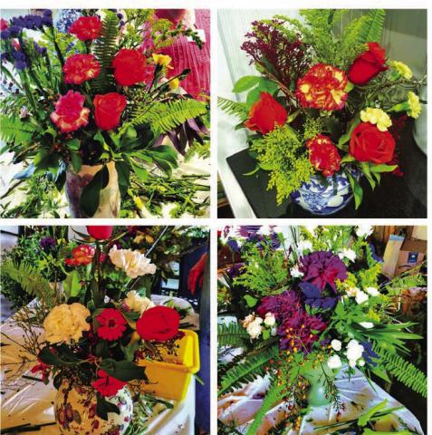 Floral arrangements by members