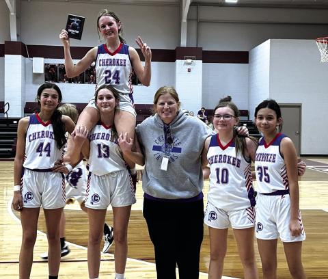 Cherokee Junior High girls win consolation