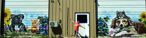 Local artist Mae Claire helps bring life to new animal shelter
