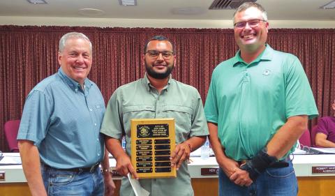 City Council holds regular meeting, June 14th; visitors attend with special presentation to the San Saba Police Department