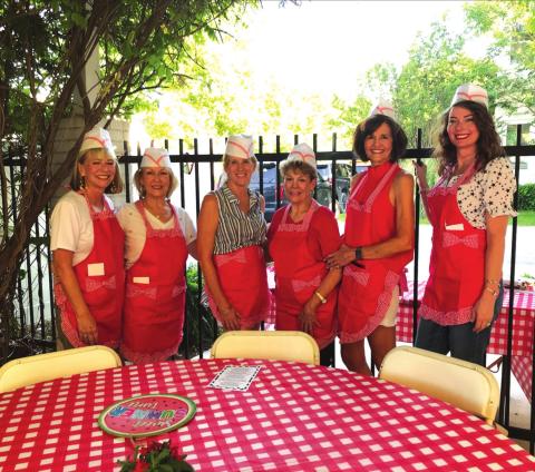 Shown are members of the Entertainment Committee (left to right): Karen Henson, Kathy McEwin, Cissy Williams, Patty Shaw, Martha Leigh Whitten, and Brooke Bagley.