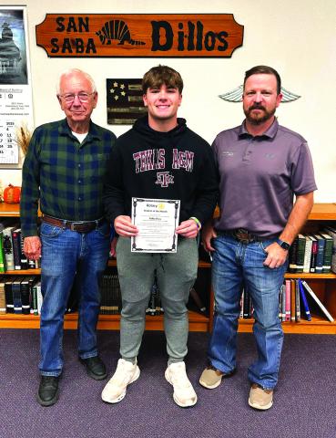 Rotary Student-of-the-Month for May