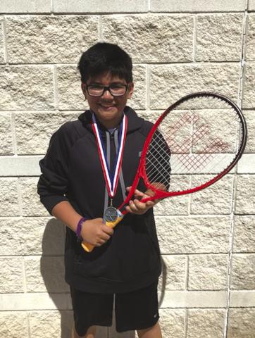 Adrian Correa 2nd Place 7th Grade Boys Singles