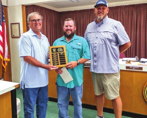 John Whitney receives Employee of the Month Award