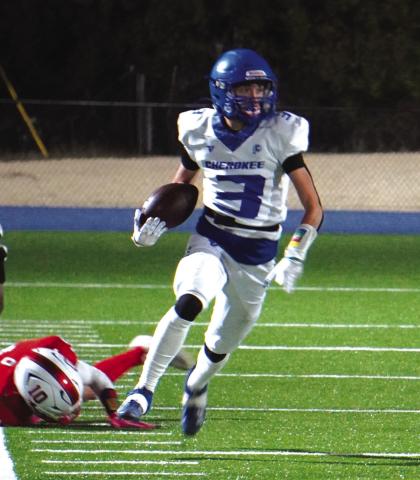 Senior Jeremiah Wakefield dodging a tackle against Oglesby Courtesy of Valerie Valdez
