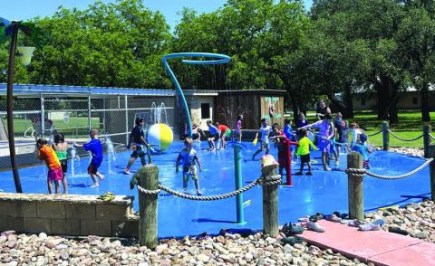 Splash Pad fun at Cherokeee Home for Children Courtesy of Janice Hull