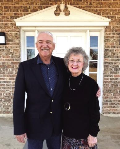 Pictured is Alice Smith with her husband, Larry.